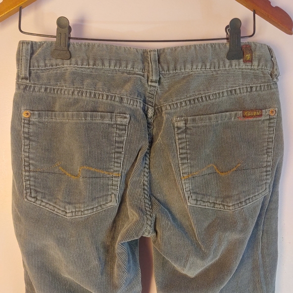 Seven For All Mankind gray bootcut corduroys size 28, made in the USA - Picture 4 of 6